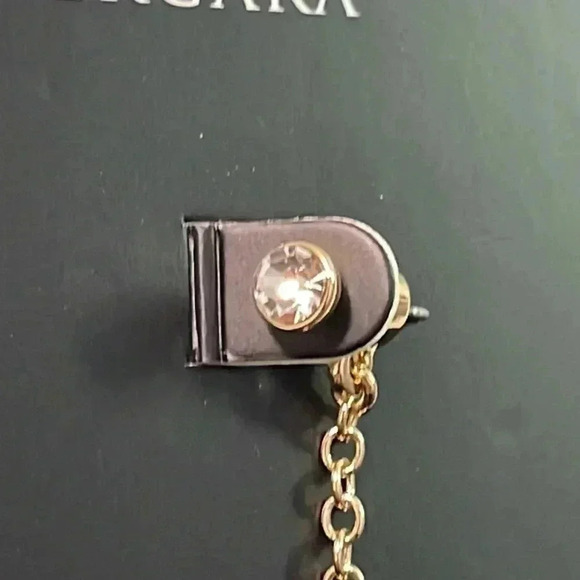 Sofia Jewelry by Sofia Vergara Women's Gold Tone Multi Stone Linear Earrings​​ - Picture 6 of 7